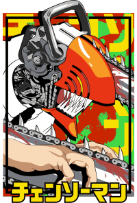 Chainsaw Dark Anime Vector